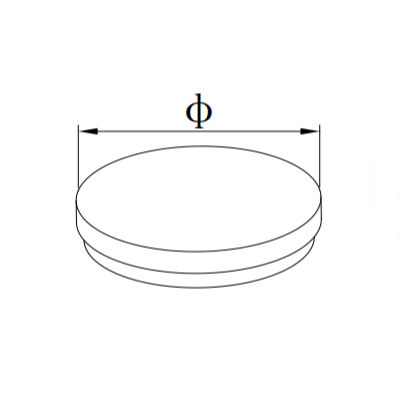 UNIKIM Stainless Steel Railing Pipe Cover Fittings End Cap For Wood Handrail Post