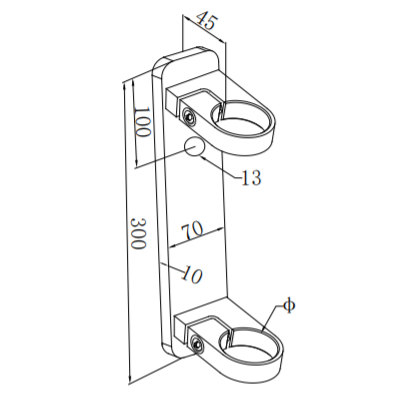 UNIKIM CE Approved Glass Bracket for Railing Handrail Fittings