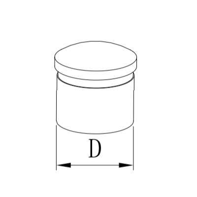 UNIKIM High Quality Channel Glass Railing End Cap 