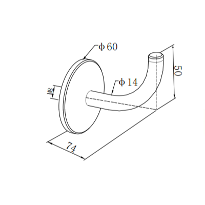 UNIKIM Balustrade Bracket Holder Parts Top Mounted Handrail Wall Temporary Construction Handrail Brackets