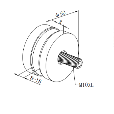 Wholesale Stainless Steel Handrail Inox Glass Clamp for Railing System