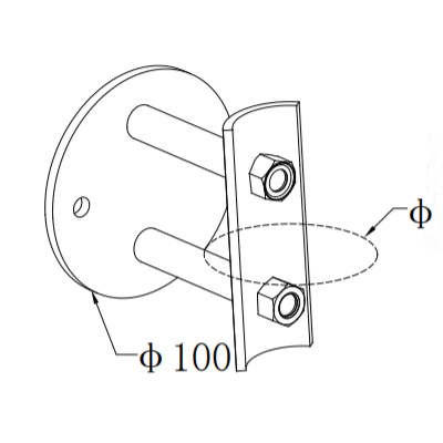 Side Mount Handrail Bracket