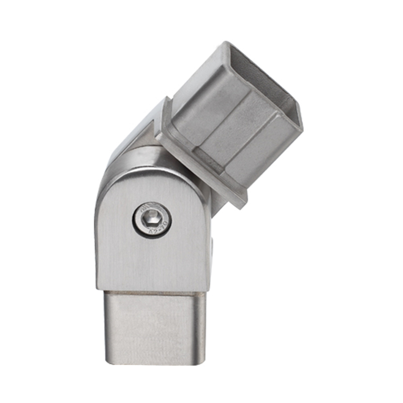 UNIKIM 304/316 Stainless Steel Staircase Railing Stair Handrail Fitting Square Pipe Connector Joint