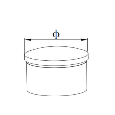 UNIKIM Stainless Steel Deck Fence Post Pipe End Cap For Handrail