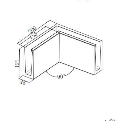 Easy Glass Railing System Aluminum Profile for Balustrade