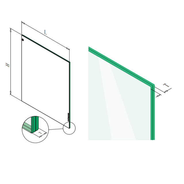 UNIKIM VSG Glass Custom Clear Building Swimming Pool Tempered Laminate Glass