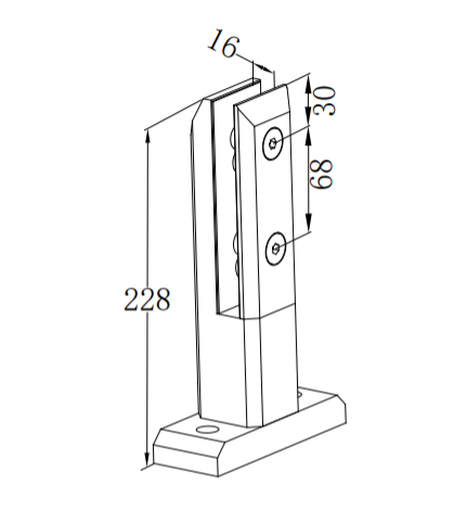 Top Quality Stainless Steel Glass Balustrade Spigot for Railing System